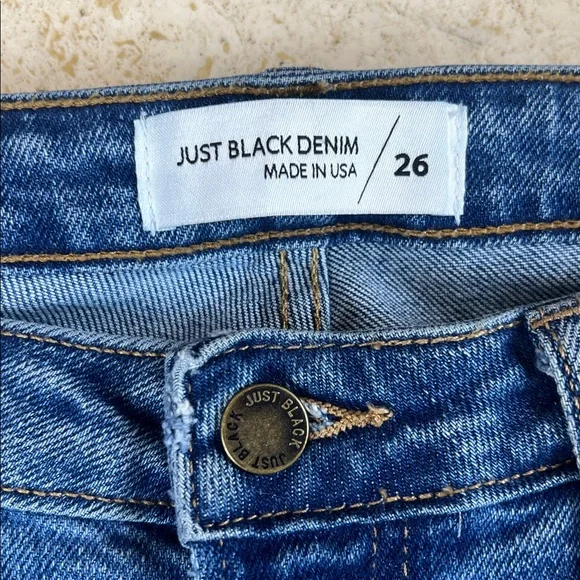 Just Black Denim - The Vintage Straight jeans medium denim women’s 26 - Picture 10 of 13